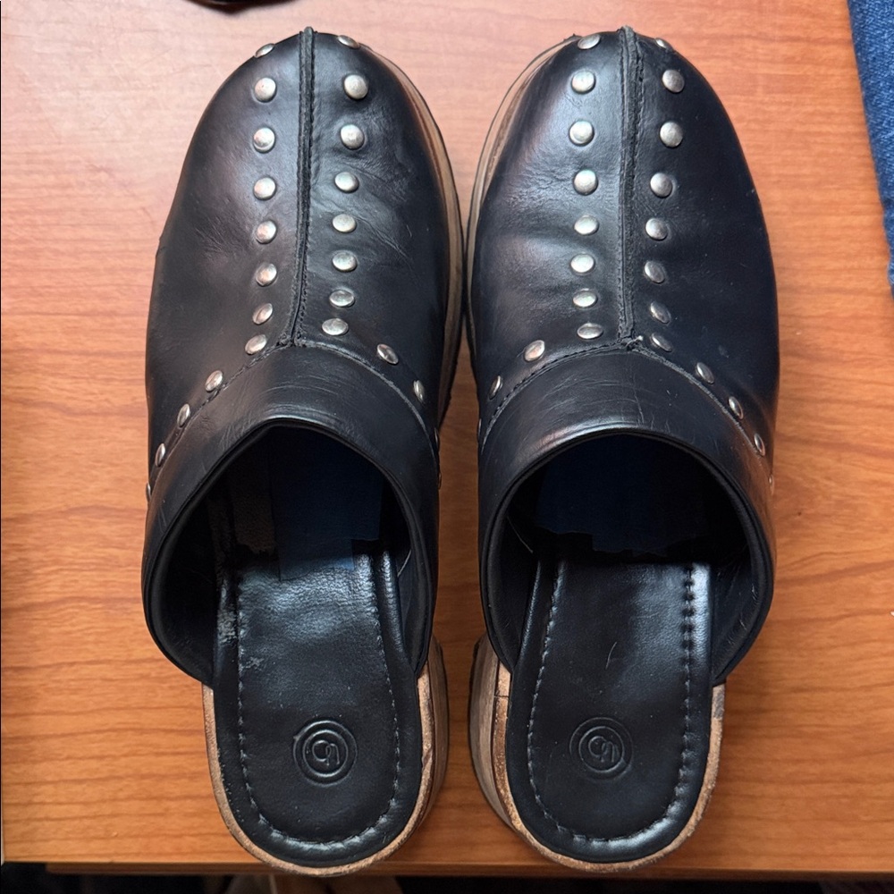 UO studded clogs
